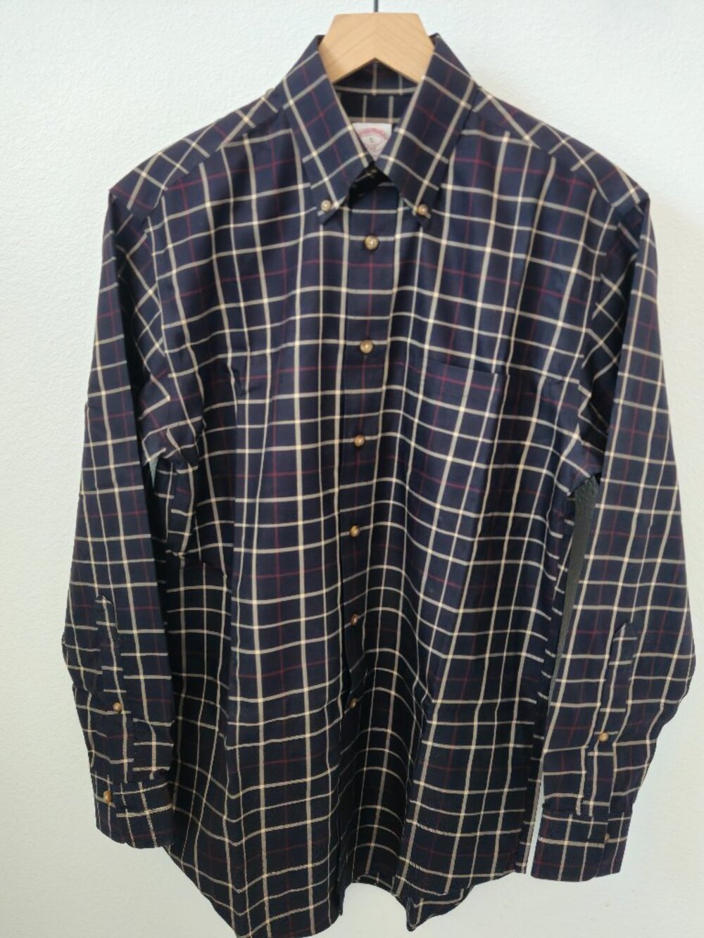 Brooks Brothers Men's "346" shirt size S color New without tagBlue